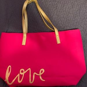 Bright Pink “Love” Tote